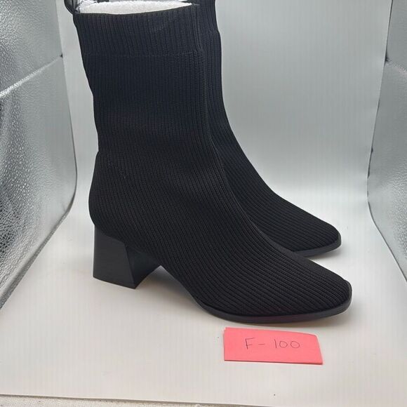 CUSHIONAIRE Women's Bishop Stretch boot SIZE 8 WIDE BLACK - Picture 1 of 7